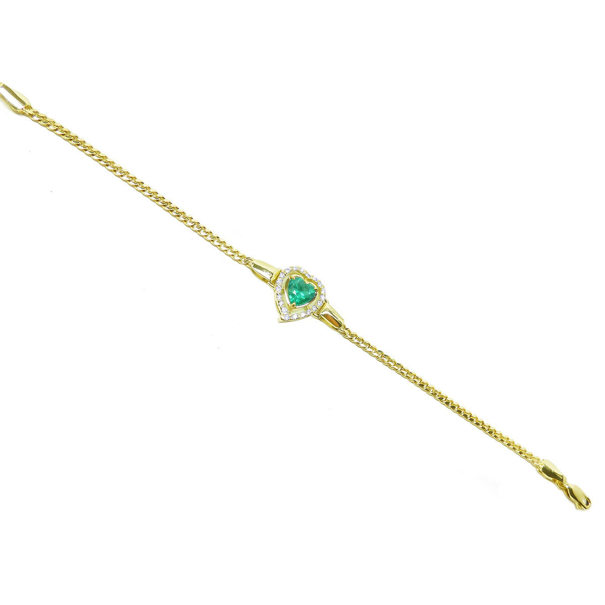 Natural Muzo Colombian emerald bracelet for women