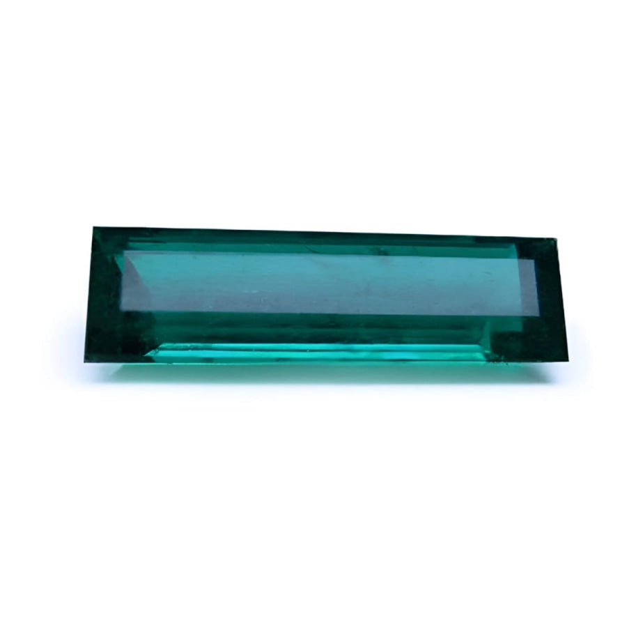 3.12 ct GIA Certified Baguette cut Colombian Emerald loose emerald sourced from the Muzo mine.