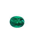 GIA Certified F1 0.98 ct. Oval Muzo Colombian Emerald loose emerald.