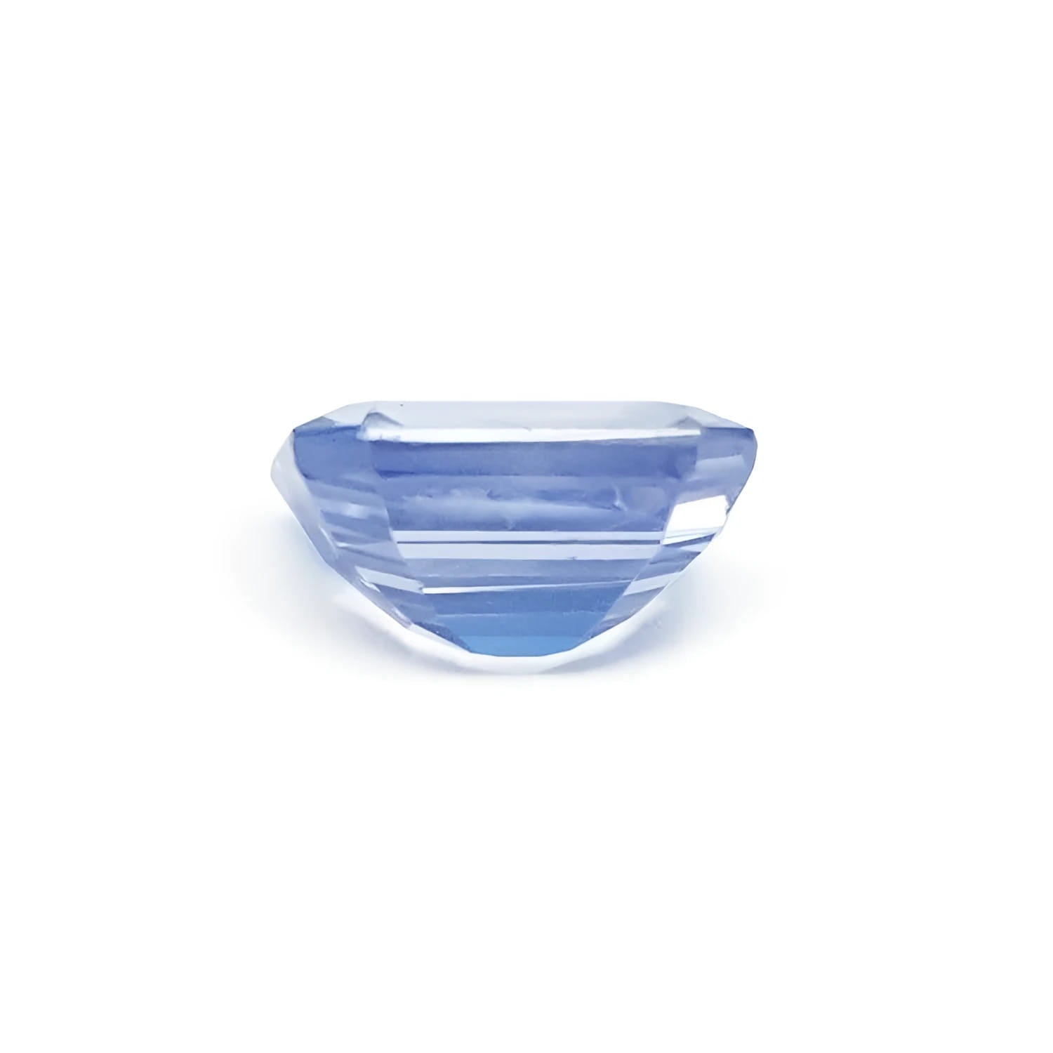 1.33 ct. medium blue emerald-cut loose sapphire gemstone.