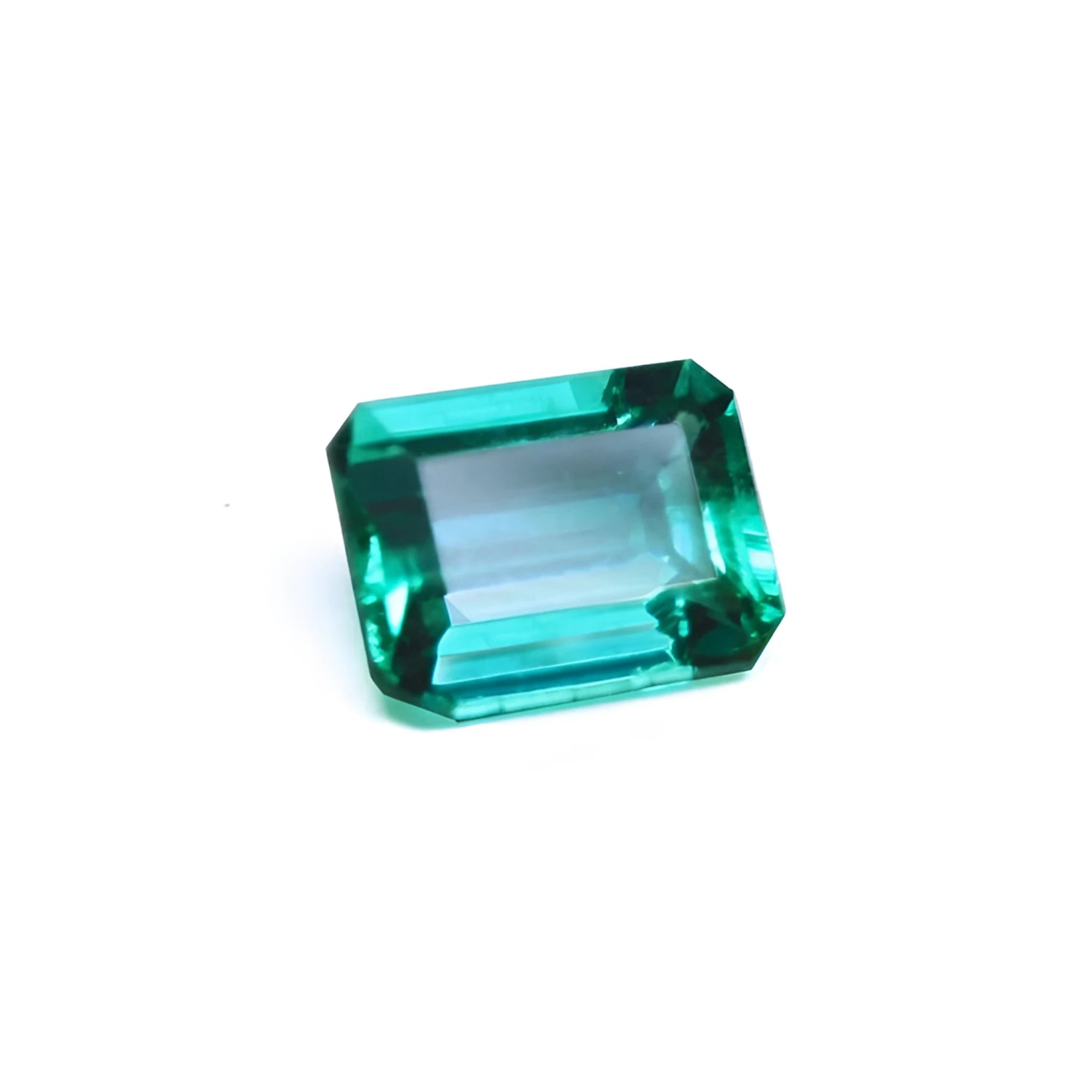 GIA Certified, emerald-cut, loose Colombian emerald from the Muzo mine.