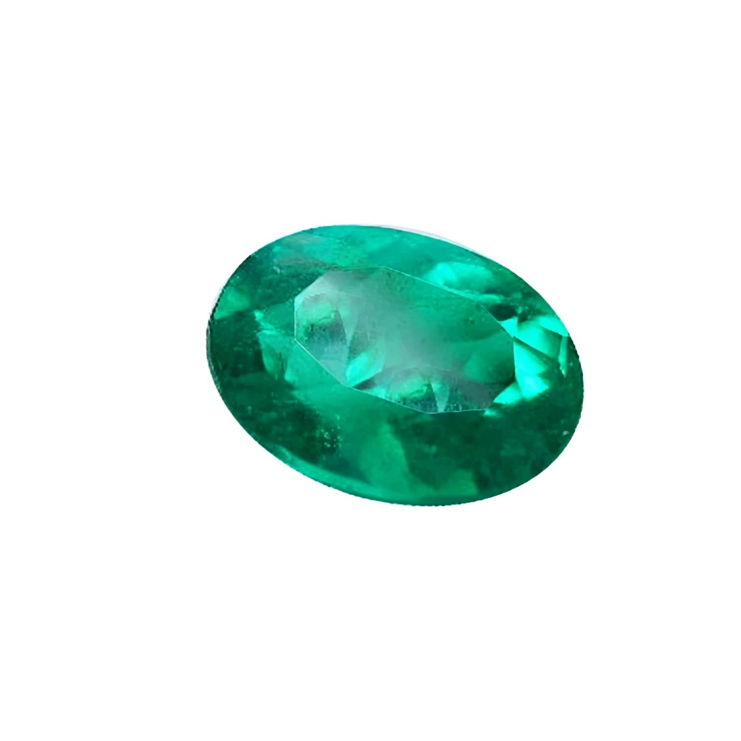 Natural loose Colombian emerald oval cut, sourced from the Muzo mine in Colombia.