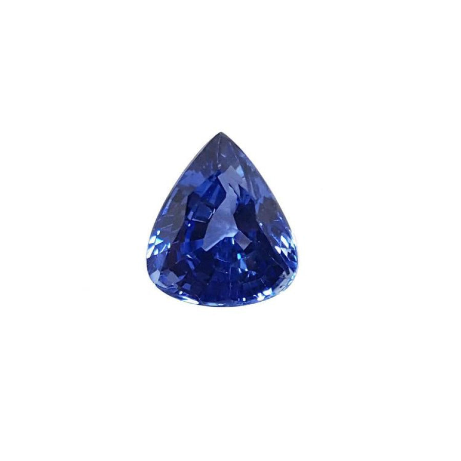 Pear shaped loose blue sapphire natural gemstone, exquisite blue-earcorn sparkling even color, perfect for a fine collection jewelry.