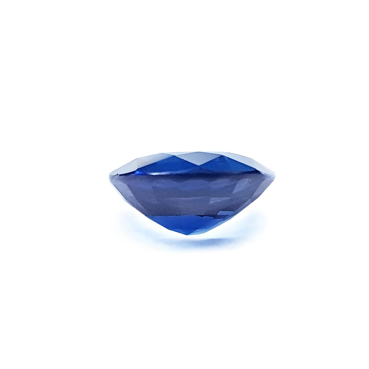2.39 ct. loose round cut natural deep blue sapphire from Sri Lanka.