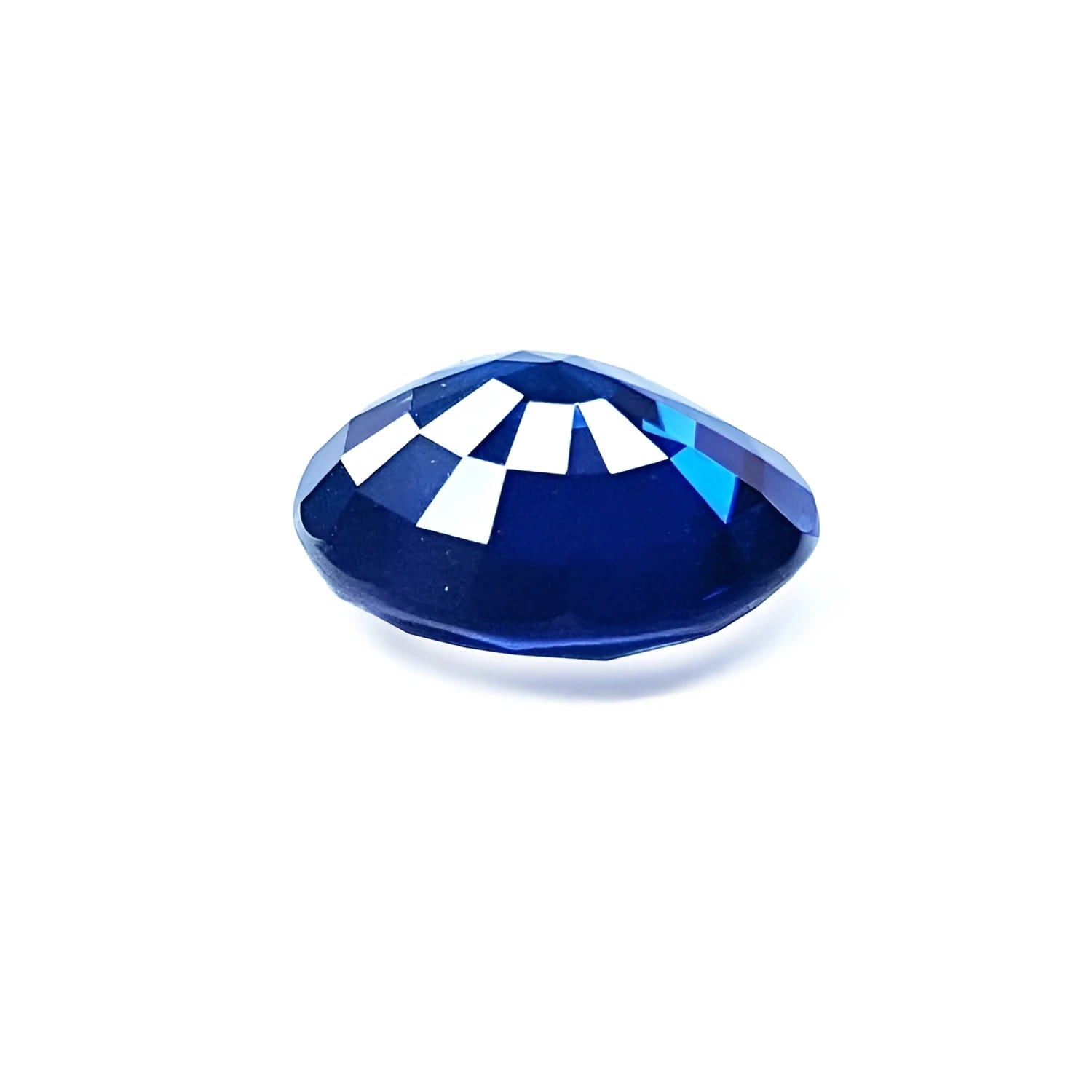 2.39 ct. loose round cut natural deep blue sapphire from Sri Lanka.