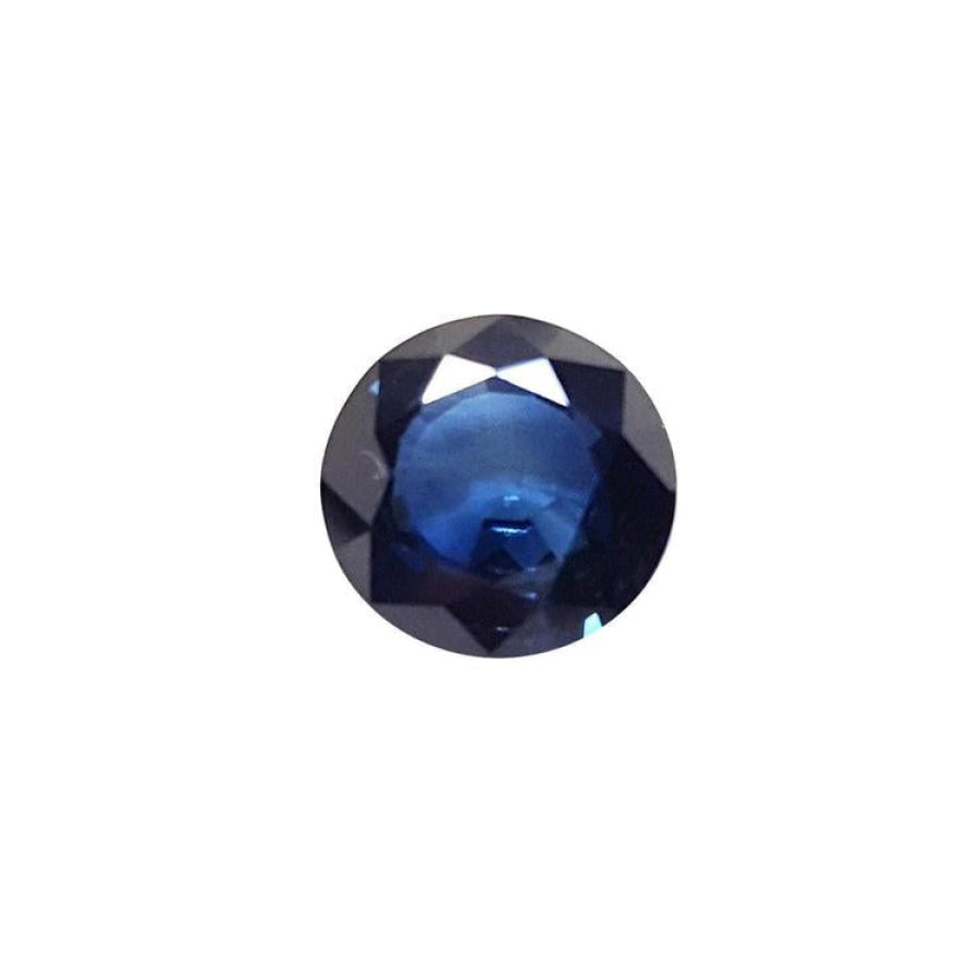 2.39 ct. Loose round cut blue sapphire Sri Lanka, features a rich, deep blue hue, ideal for creating a stunning halo ring or an elegant pendant necklace.