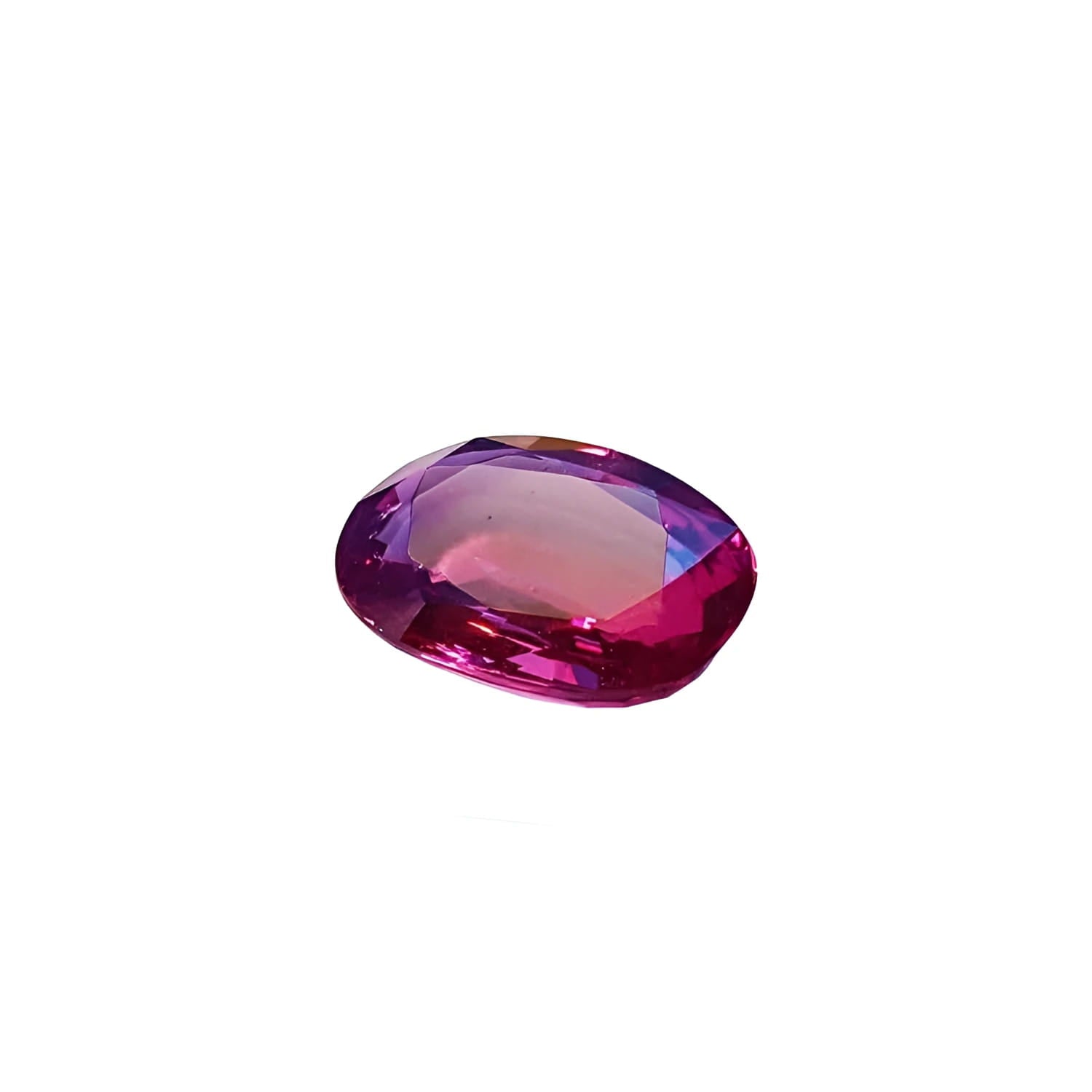 3.51 ct. loose natural pink sapphire, oval cut, sparkling with intense brilliance.