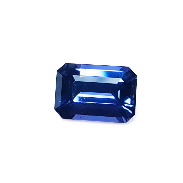 3.90 ct. untreated GIA Certified loose Sapphire Blue Changing to Purple Color Emerald-cut