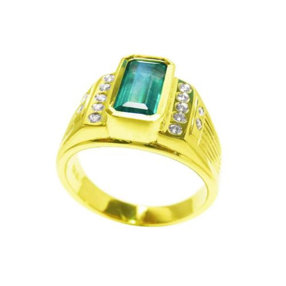 Colombian Men's emerald rings for sale in USA