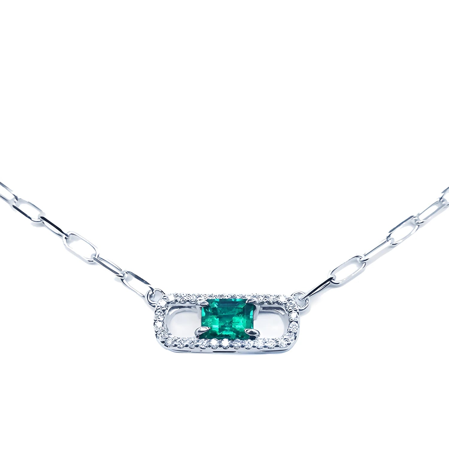 The Muzo Born collection features stunning natural Colombian emerald necklaces, showcasing fresh and fantastic designs in white or yellow gold, accented with natural diamonds.