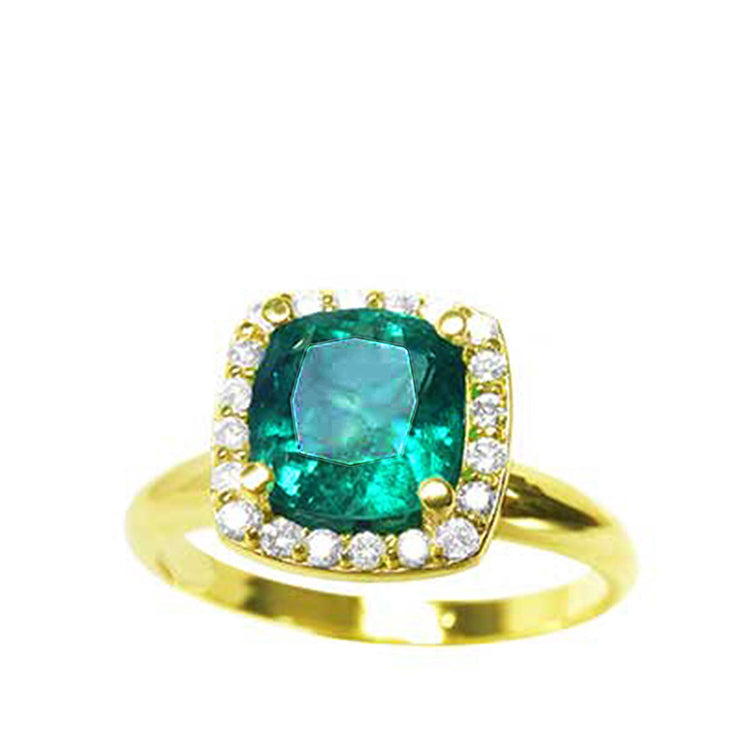 A beautiful selection of natural Colombian emerald rings, sourced from the renowned Muzo mines and expertly crafted in the USA.