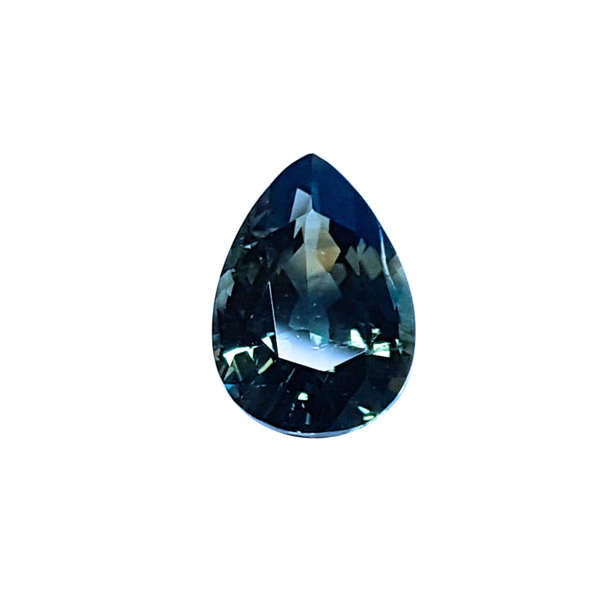 3.22 Carats Loose Australian Blue Sapphire Pear Shaped Vibrant Deep Blue Gemstone