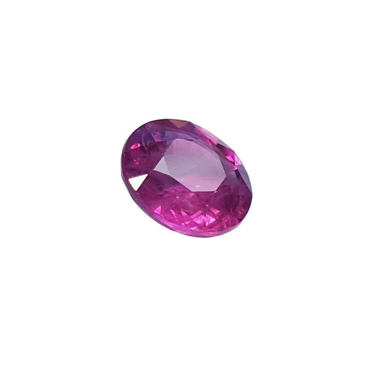Loose natural ruby round cut 1.64 carat Sri Lanka, right side table and crown visibles