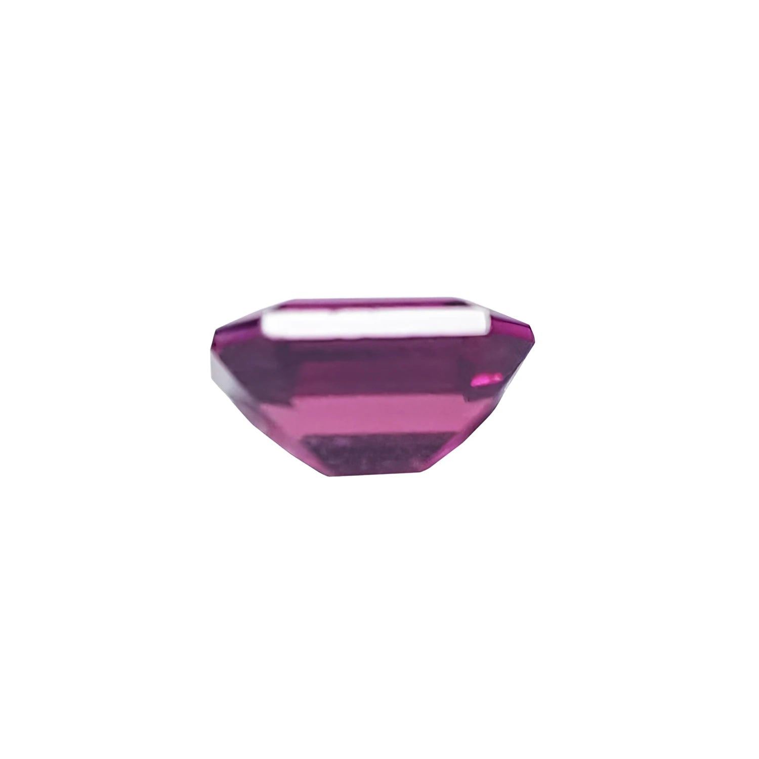Vibrant 0.71 ct. untreated natural ruby with a deep reddish-pink color and excellent cut.