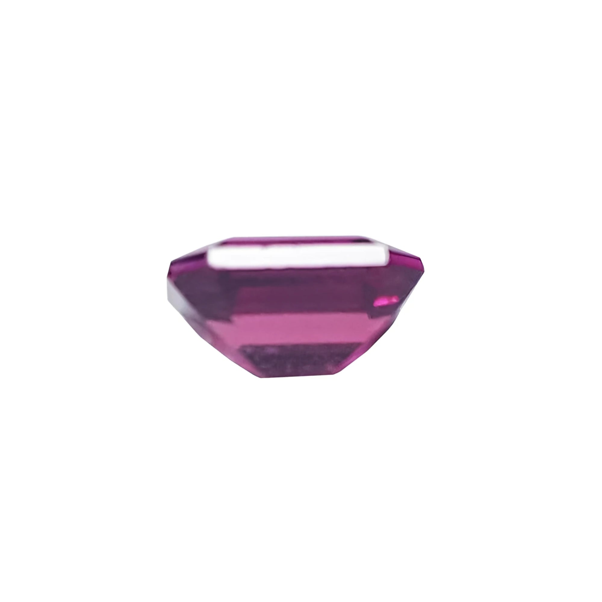 Vibrant 0.71 ct. untreated natural ruby with a deep reddish-pink color and excellent cut.