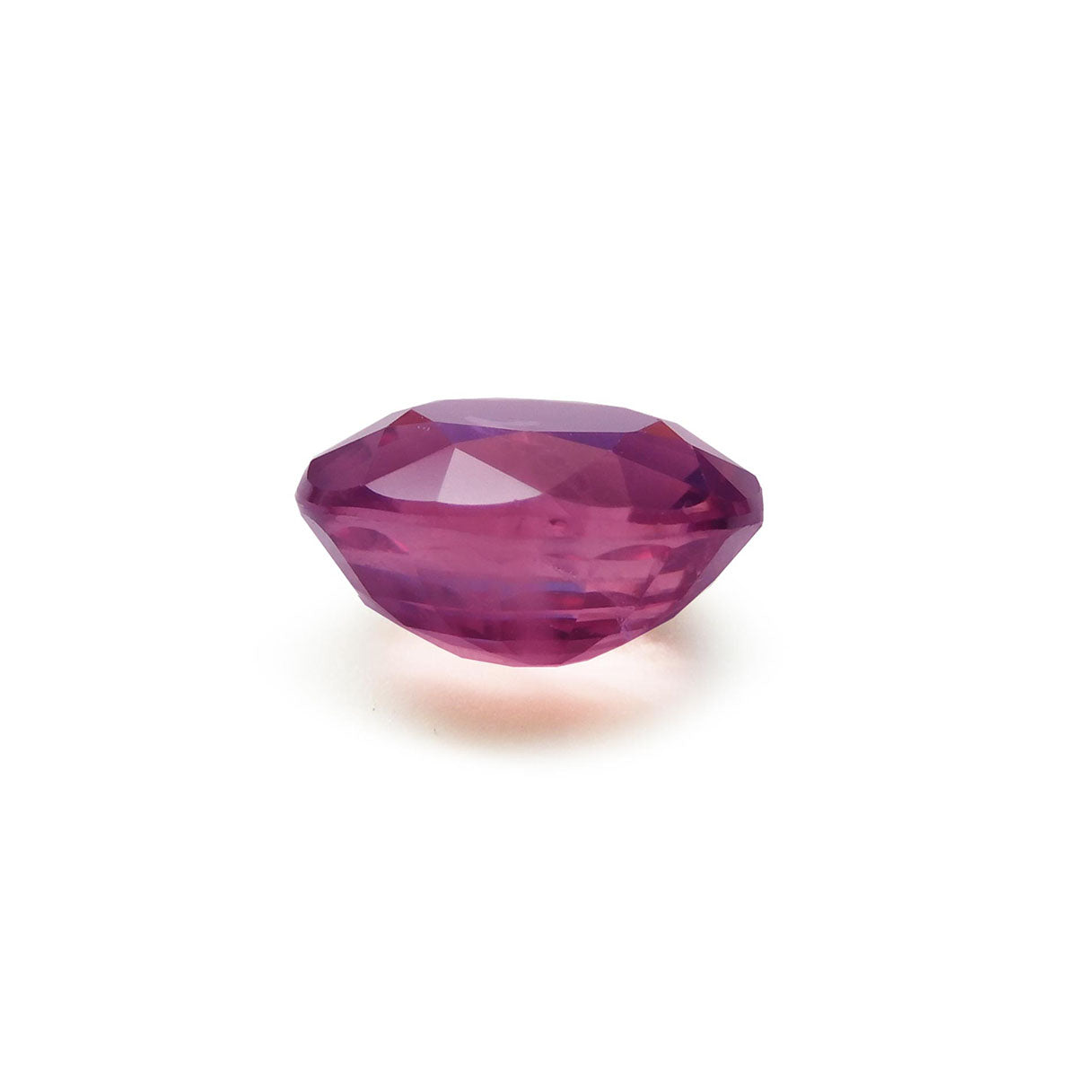 Burmese natural loose ruby oval cut 1.68 ct. underside girdle and pavilion visibles