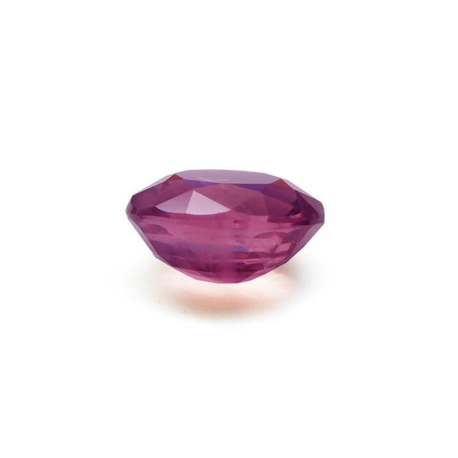 1.68 ct. oval-cut Burmese natural loose ruby with a medium deep red hue.