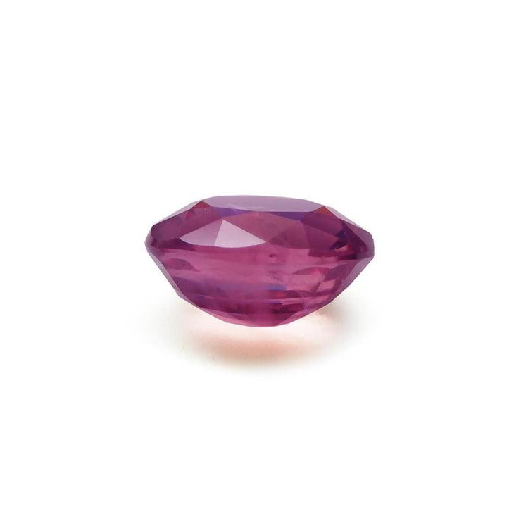1.68 ct. oval-cut Burmese natural loose ruby with a medium deep red hue.