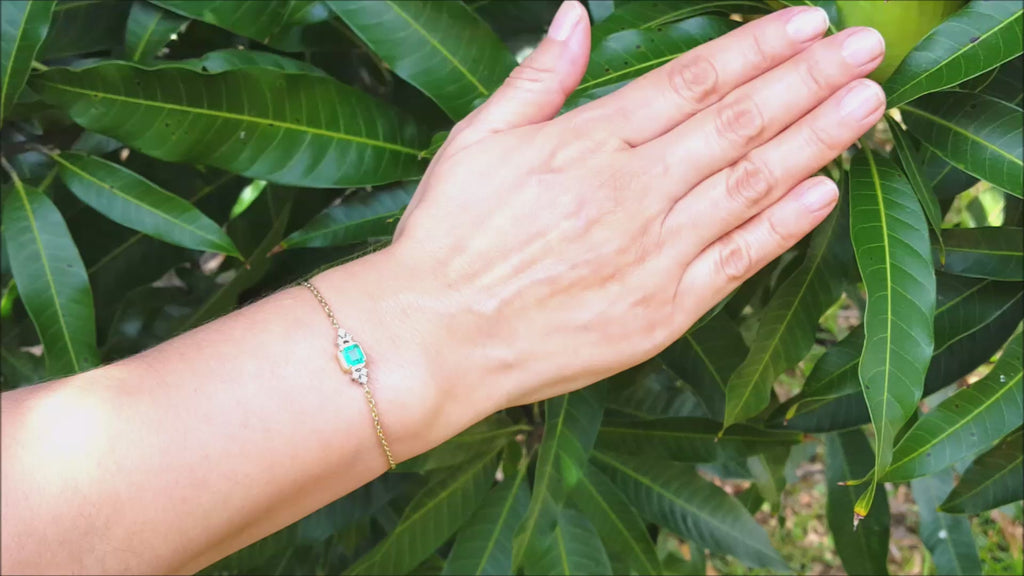 Colombian emerald bracelet