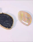 Natual opal pendant necklace