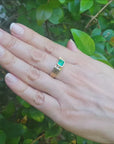 Men's emerald ring