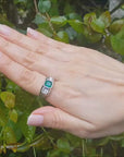 14K White Gold Men's Emerald Ring 1.32 ct.