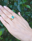 Men's May Birthstone Ring, Emerald Rings for Men, 2.90 ct.