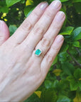 Colombian emerald ring