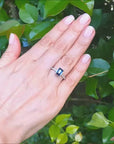 Women's blue sapphire ring
