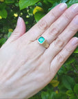 Authentic Colombian emerald ring