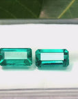 Loose emeralds matched pair for sale