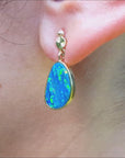 Australian opal earrings