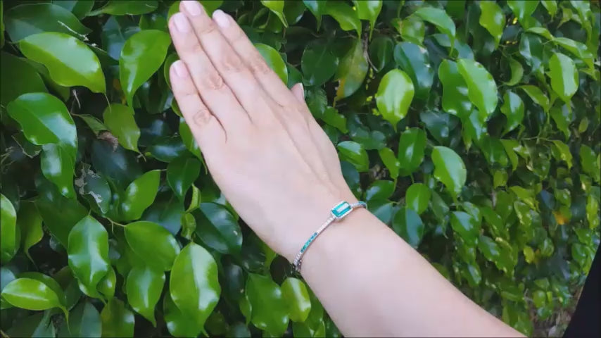 Real Colombian emerald bracelets