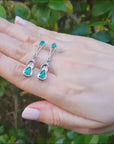 Love Knot Emerald Earrings