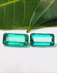Loose emeralds matching pair