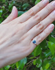 Women's Blue sapphire ring