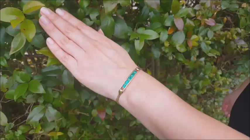 14k gold emerald bracelets for sale