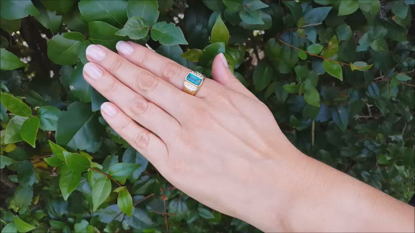 Muzo emerald ring for men