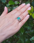 Rectangular Emerald-cut Colombian Emerald Ring