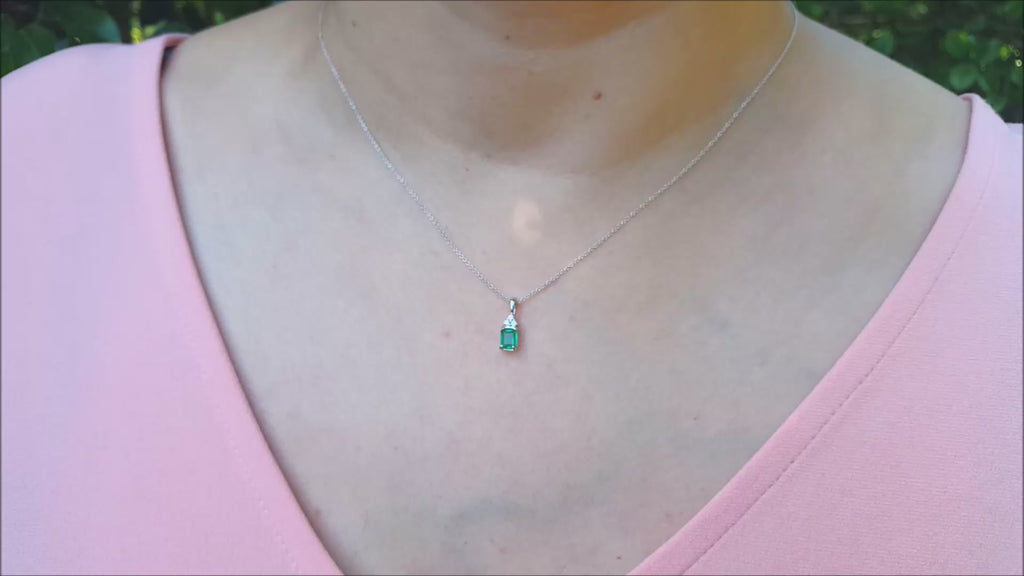 Real emerald necklace