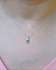 Real emerald necklace