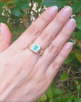 Men's Colombian emerald ring