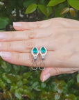Emerald Clip/post Earrings - Colombian Emeralds