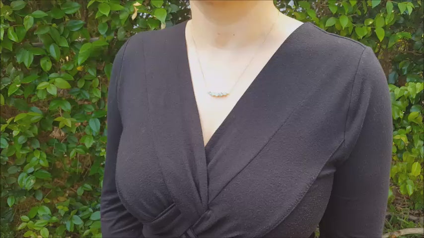Round cut emerald necklaces for women