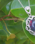 Black opal jewelry silver