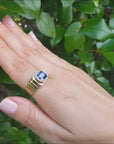 men's natural sapphire ring