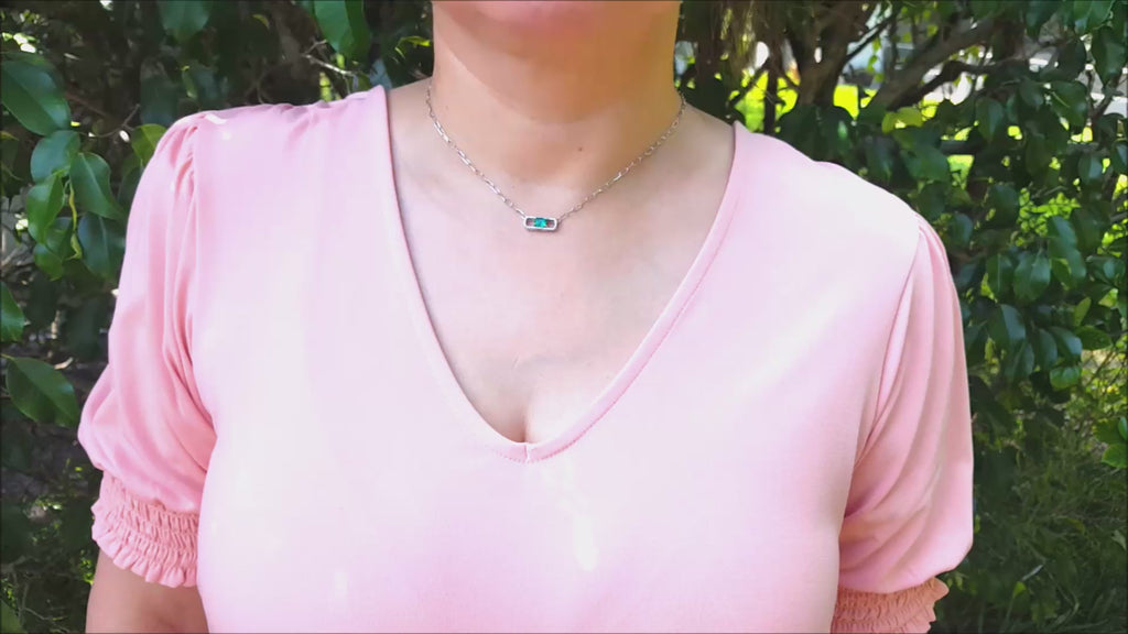 Paper clip necklace