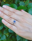 Blue sapphire women's ring
