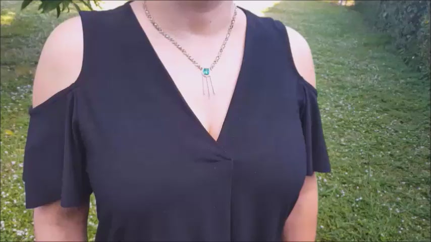 Emerald necklace sale