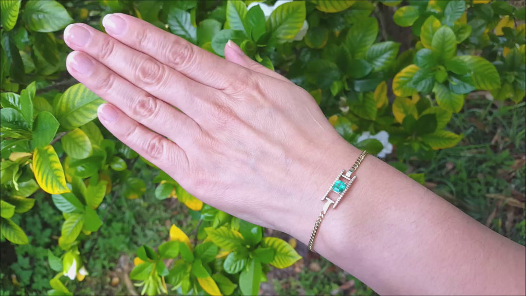 Emerald bracelets 
